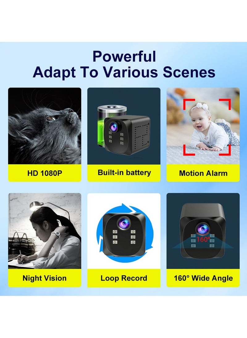 Generic Mini Camera 4K HD - Smallest WiFi Wireless Security Camera with Motion Detection, Night Vision App Control, Cloud & SD Storage Support, No WiFi Needed- Ideal for Pet, Baby, and Nanny Surveillance  - Image 2