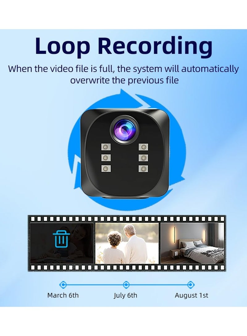 Generic Mini Camera 4K HD - Smallest WiFi Wireless Security Camera with Motion Detection, Night Vision App Control, Cloud & SD Storage Support, No WiFi Needed- Ideal for Pet, Baby, and Nanny Surveillance  - Image 4