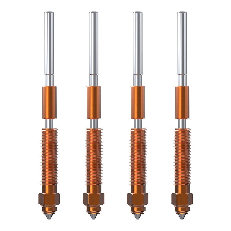 Creality ''Unicorn'' Quick-Swap Nozzle Kit for K1C and Ender-3 V3 3D Printers Titanium Alloy Heat Break High-flow Printing Copper Alloy and   Hardened Steel Hotend Nozzle 4PCS  - - Image 1