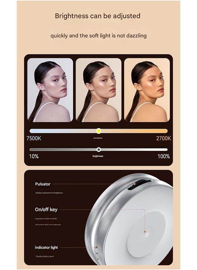 TELESIN TELESIN Magnetic Magsafe Three - color Fill Light - An Essential Gadget for Mobile Phone Photography, Live Streaming, Soft - light Beauty Retouching and Selfie - taking  - Image 5