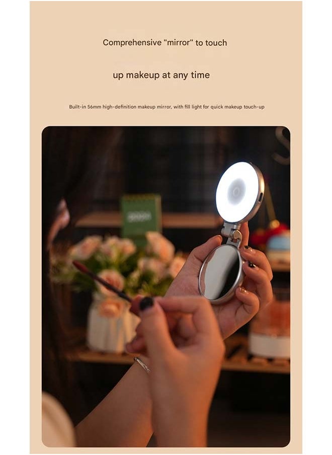 TELESIN Magnetic Magsafe Three - color Fill Light - An Essential Gadget for Mobile Phone Photography, Live Streaming, Soft - light Beauty Retouching and Selfie - taking