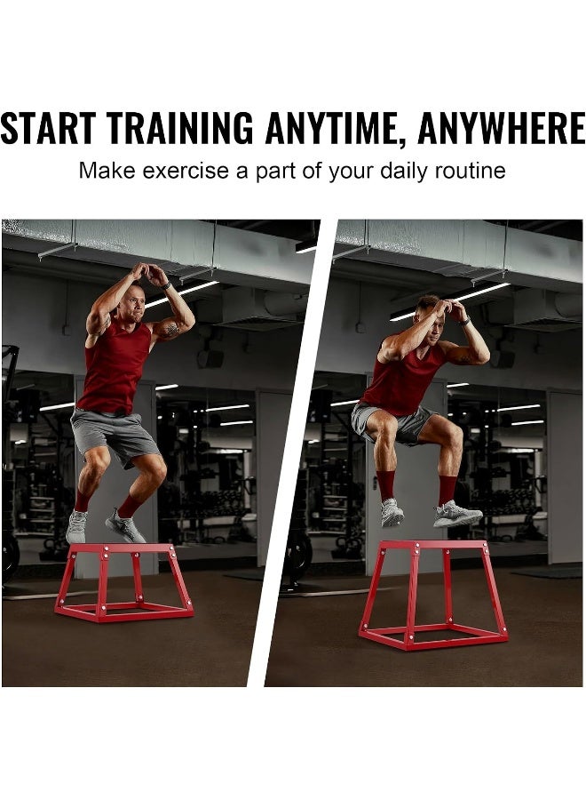 VEVOR VEVOR Plyometric Platform Box 12/18/24 Inch Fitness Exercise Jump Box Step Plyometric Box Jump for Exercise Fit Training - Image 1