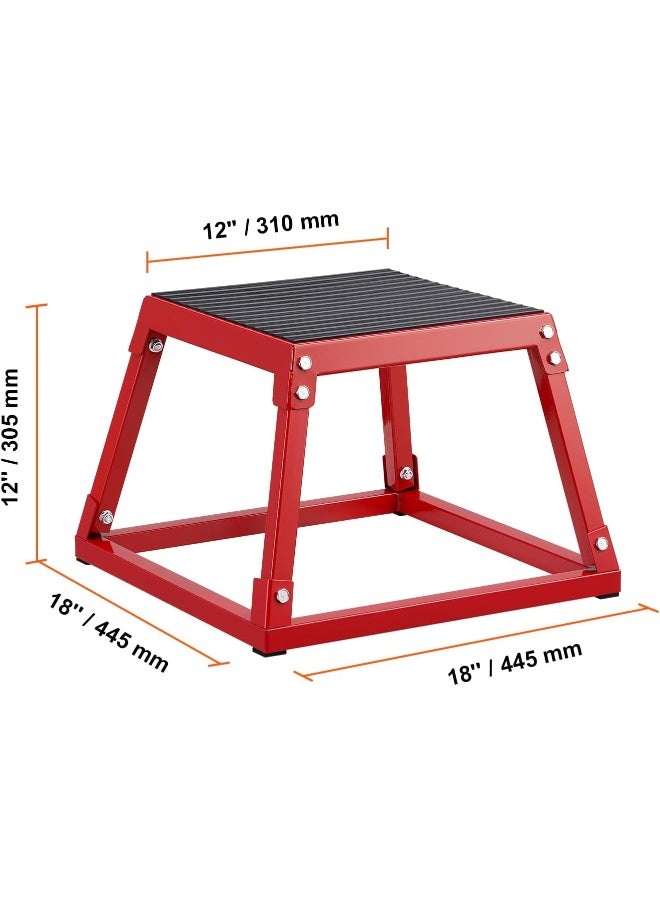 VEVOR VEVOR Plyometric Platform Box 12/18/24 Inch Fitness Exercise Jump Box Step Plyometric Box Jump for Exercise Fit Training - Image 2