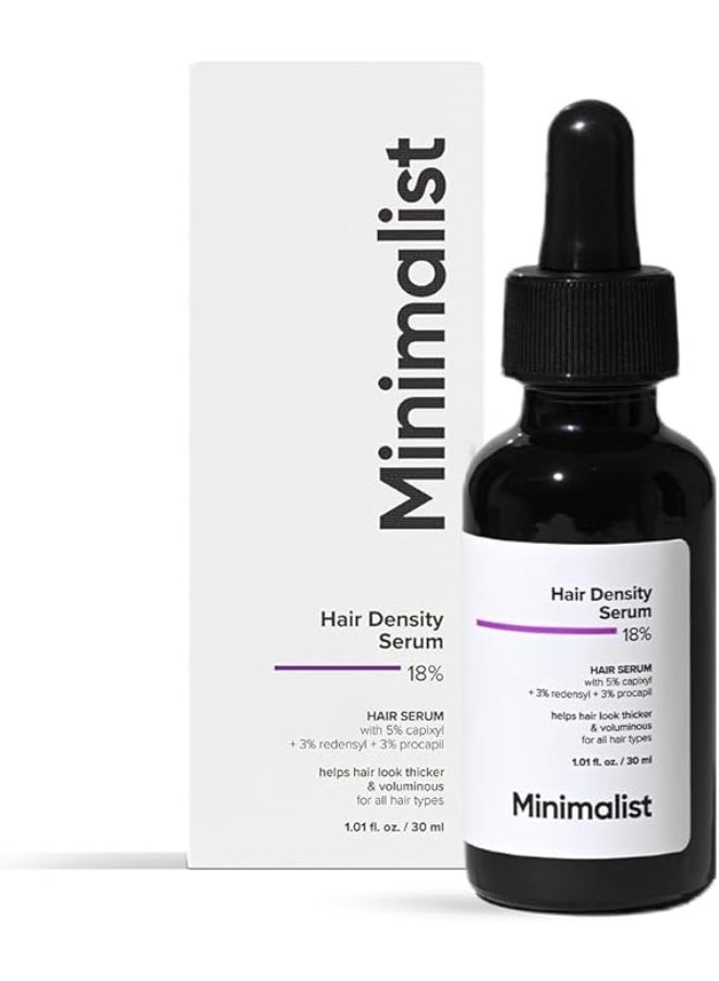 Minimalist 18% Hair Density Serum | With Procapil, Capixyl, Redensyl | 30 ml