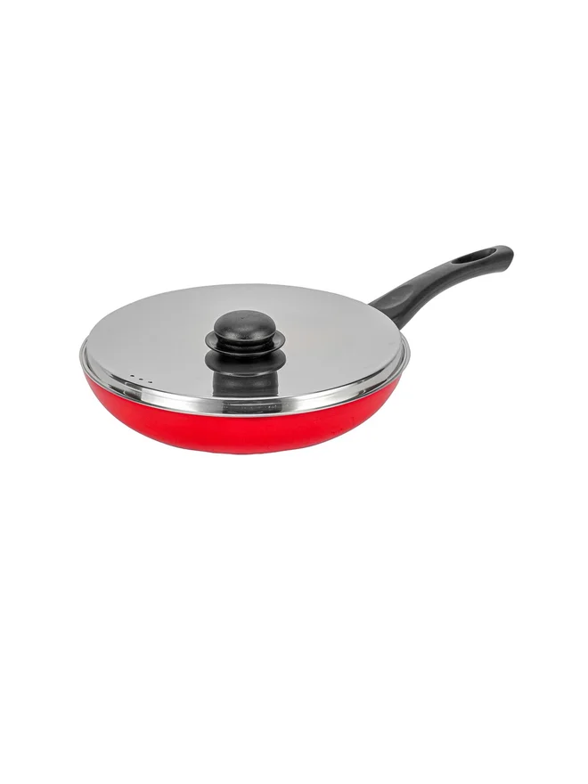 رويال فورد مقلاة ألومنيوم غير لاصقة بغطاء ستانلس ستيل  سم