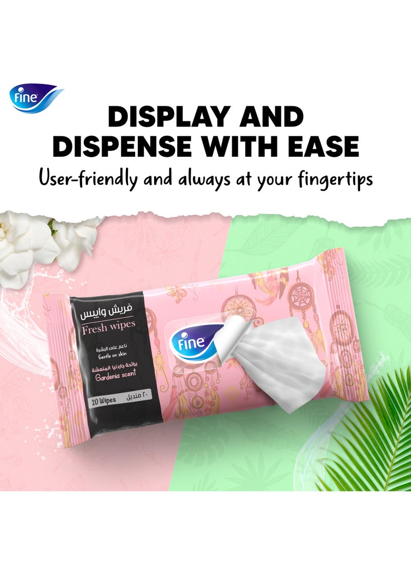 Fine Fresh Wipes Tropical And Gardenia Scent - Image 4
