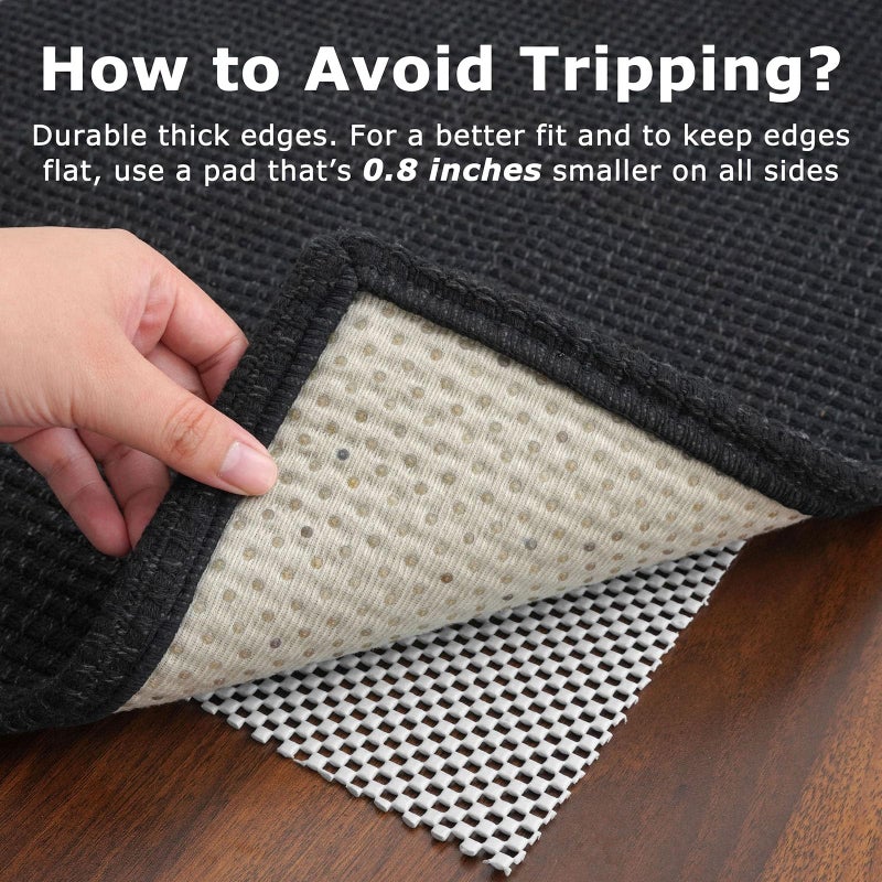 KOZYFLY Runners for Hallways 2x6 ft Washable Kitchen Runner Non Slip Rubber Backed Hall Runners Cotton Entryway Runner Rugs Floor Carpet for Indoor Backdoor Bedroom Kitchen, Black/Dark Grey - Image 5