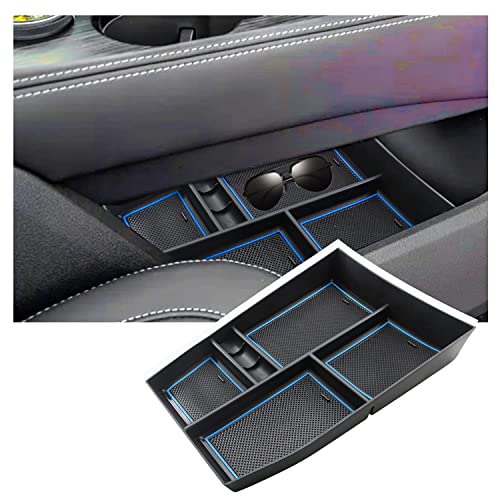 RUIYA منظم وحدة التحكم لسيارة نيسان روج 2021-2025 ملحقات نيسان روج منظم وحدة التحكم السفلي صينية القفازات متوافقة مع نيسان روج 2021 2022 2023 2024 2025 S/SL/SV/بلاتينيوم - Image 1