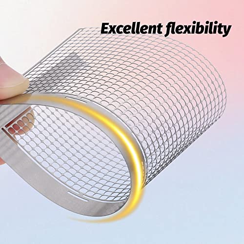 Whaline 3Pcs Stainless Diamond Pasted Drawing Ruler Steel 5D Drawing Mesh Ruler with Fix Tools 240 520 1020 Blank Grids for Full Drill or Partial Drills DIY Art Crafts Diamond Painting Kits - Image 3