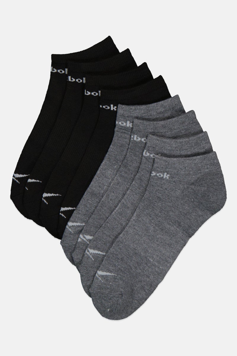 Reebok Men 8 Pairs Brand Logo No Show Cut Socks, Multicolor - Image 1