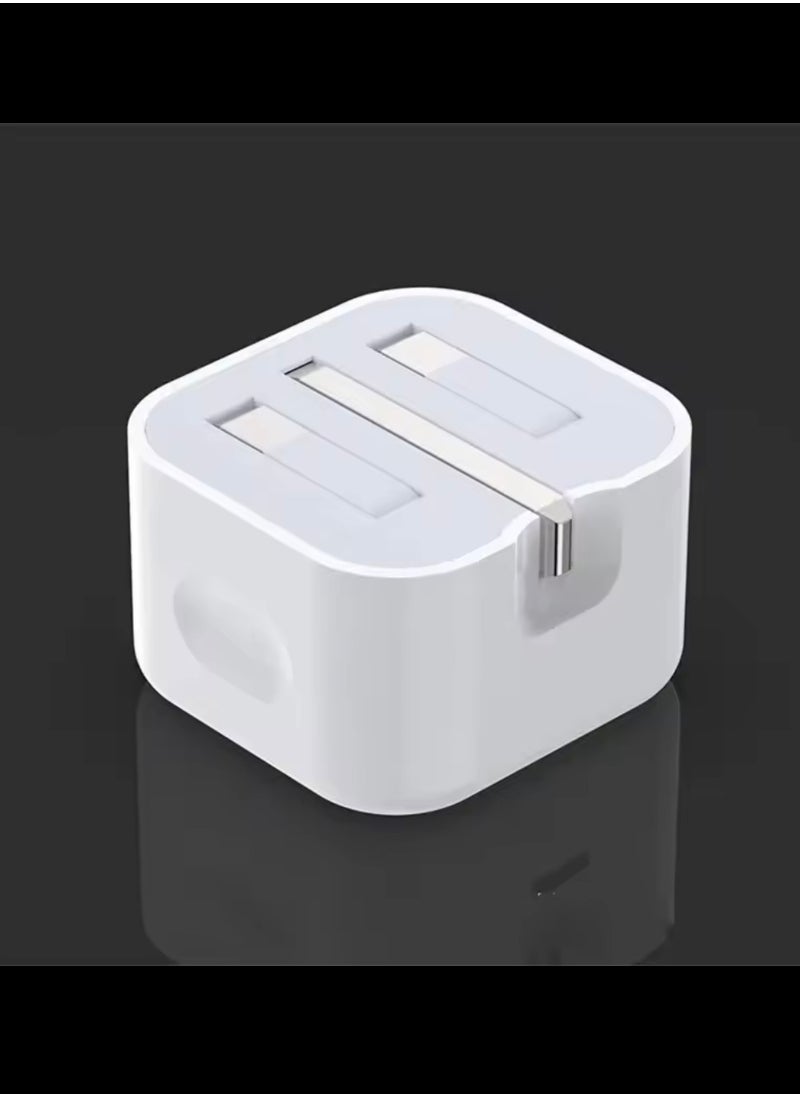 iPhone wall plug power adapter fast triple current charging tayb c fish head fast charger apple PD 20W iPhone apple cable type c cable snap