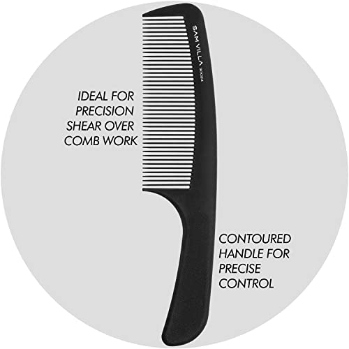 Sam Villa Artist Series Barbering Handle Comb, Black - Image 3