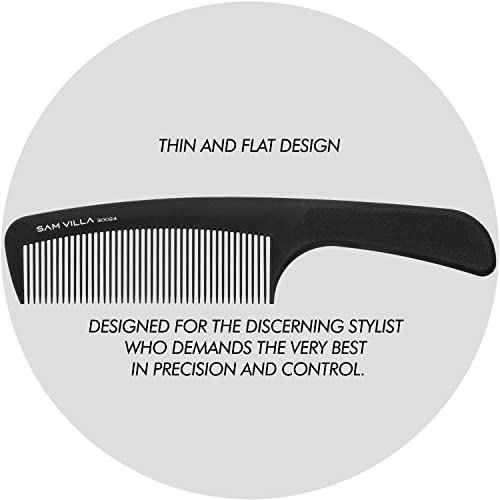 Sam Villa Artist Series Barbering Handle Comb, Black - Image 4