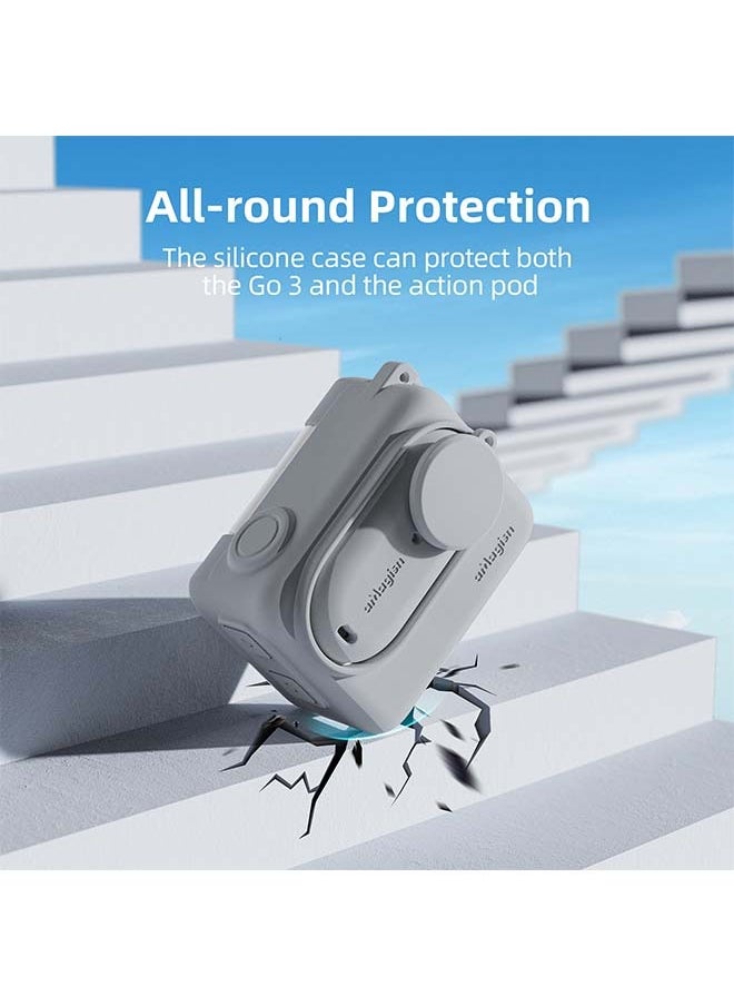 aMagisn - aMagisn Premium Silicone Protective Case for Insta360 GO3S and GO3 - Essential Protection Accessory for Insta360 Action Cameras. - Image 1