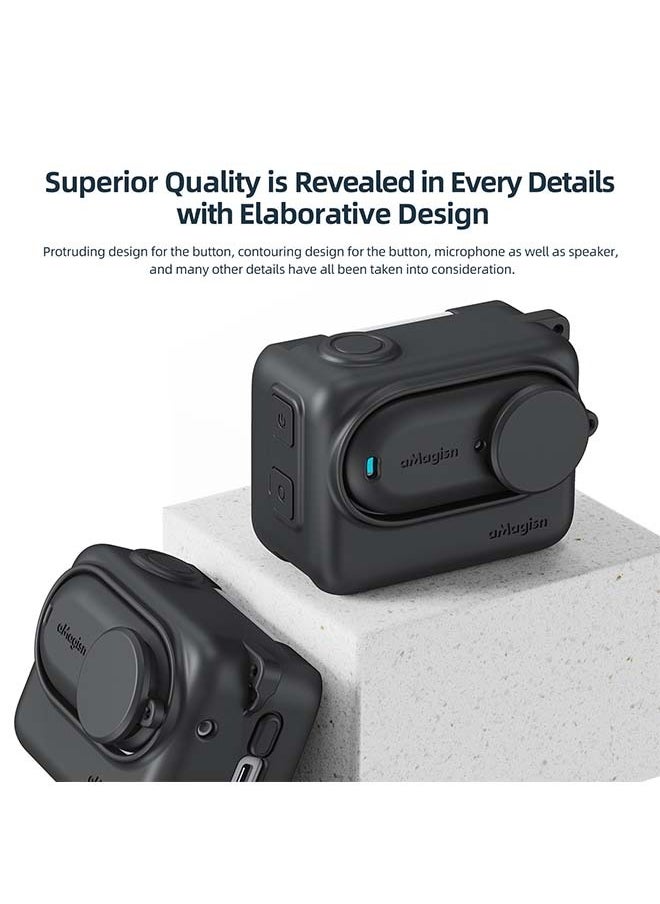aMagisn - aMagisn Premium Silicone Protective Case for Insta360 GO3S and GO3 - Essential Protection Accessory for Insta360 Action Cameras. - Image 1