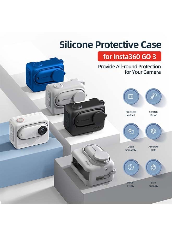 aMagisn - aMagisn Premium Silicone Protective Case for Insta360 GO3S and GO3 - Essential Protection Accessory for Insta360 Action Cameras. - Image 1