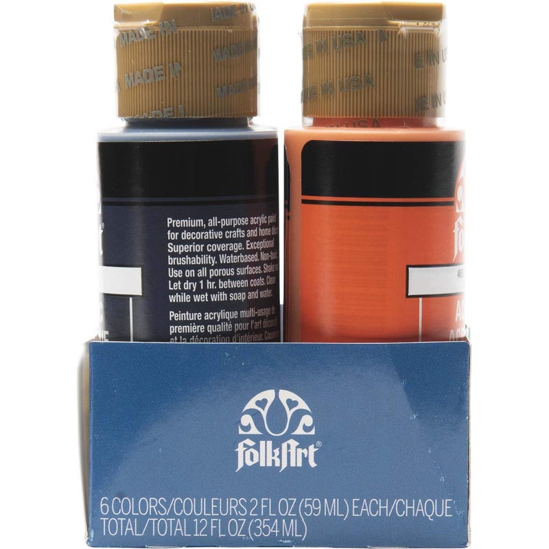 FolkArt 6 Color, Matte Acrylic Paint Set, 2oz, Under the Sea - Image 4