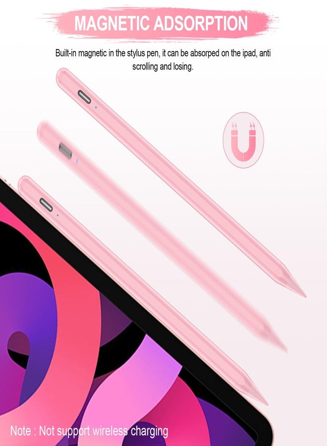 FUWANG Stylus Pen for iPad A16/10th/9th Generation, 10Mins Fast Charge for Apple Pencil&iPad Pen, Compatible with iPad A16/10th/9th/8th/7th/6th/Pro 13''11''M4/12.9 inch/Air 11'' 13'' M3/M2/Mini 6/5, Pink - Image 5