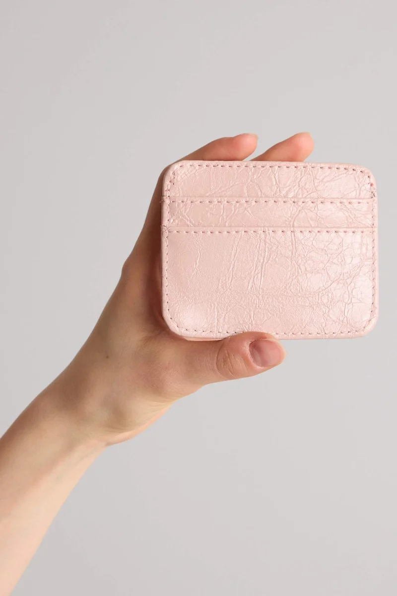 Woman Faux Leather Business Card Wallet