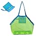Septo Mesh Beach Sand Toy Bags Extra Large Foldable Totes Shell Storage Bag Quick Dry Net Tote for Kids Away from Sand Pool Supplies Storage Picnic Backpack - Image 3