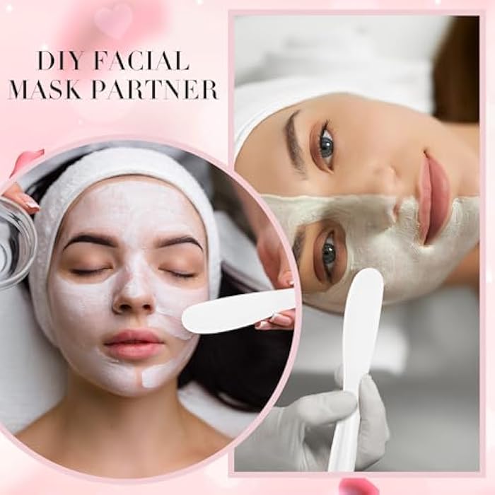 Ymapinc 6Pcs Resuable Cosmetic Spatula, Mask Applicator Tool Small Plastic Makeup Face Mask Spatula, Creams Mixing, Skincare or Scraping Jars, Face Brush 8.11 1.22 Inch - Image 3