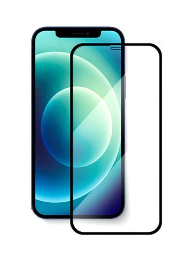 BORTONY Tempered Glass Screen Protector For Apple iPhone 12 Mini Black/Clear - Image 1