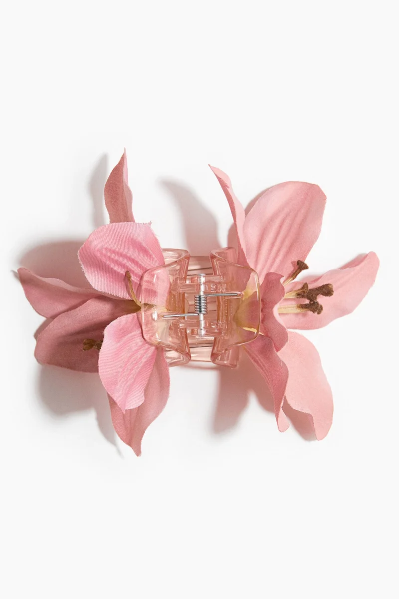 H&M Flower-appliquéd hair claw