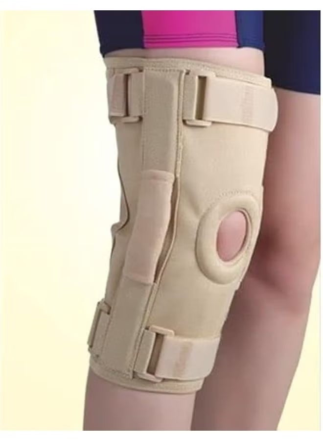 Hinged Knee Support Brace with Bi-Axle Stabilizers, Adjustable Knee Cap for Joint Support and Daily Mobility Comfort (XXL Size) - Image 3