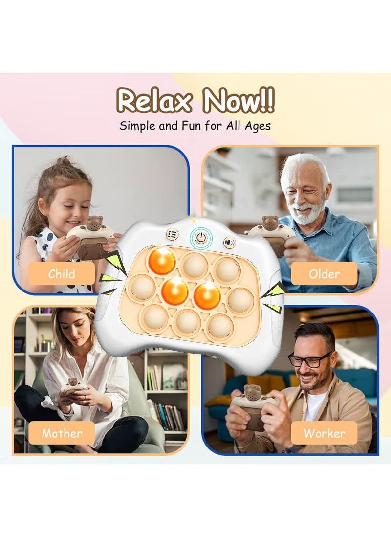 ايكوي - وحدة تحكم ألعاب تخفيف التوتر، وحدة تحكم ألعاب دفع سريع جديدة، لعبة تململ منبثقة، لعبة منبثقة بنمط دفع سريع، وحدة تحكم ألعاب مبتكرة لتخفيف التوتر، أوضاع ألعاب متعددة مناسبة لهدايا أعياد ميلاد الأطفال - Image 1