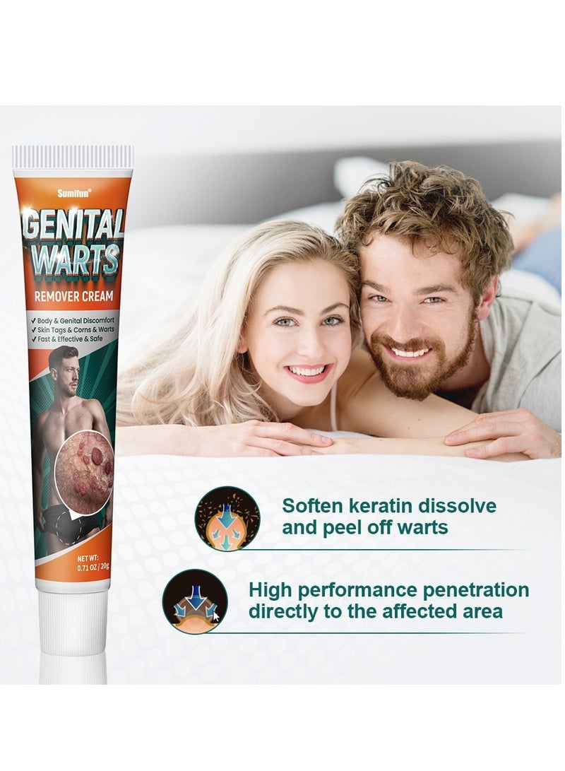 Sumifun Wart Removal Cream, A Gentle Safe Portable Wart Removal Cream with Natural Extracts for All Skin Types，Universal for Both Men and Women Wart Removal .Protecting Health and Beauty. - Image 4