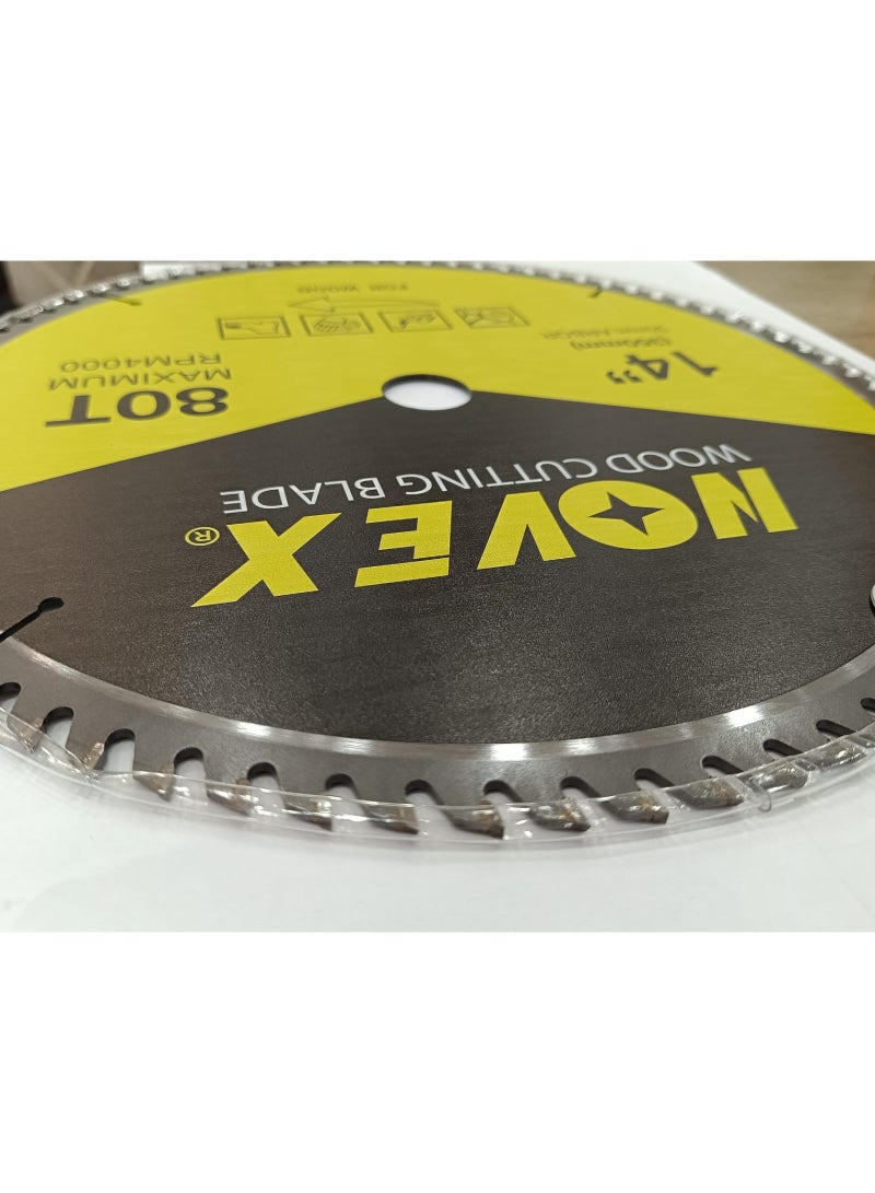 نوفيكس شفرة قطع الخشب Novex NV-TCT-35080T | شفرة منشار دائري TCT عالية الجودة | قطع متينة ودقيقة - Image 4