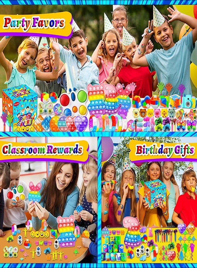 206 children's party gifts, birthday gift toys, stress-relieving sets, sock fillers, treasure box birthday parties, gift bags, carnival prizes, classroom prize treasure box fillers - Image 4