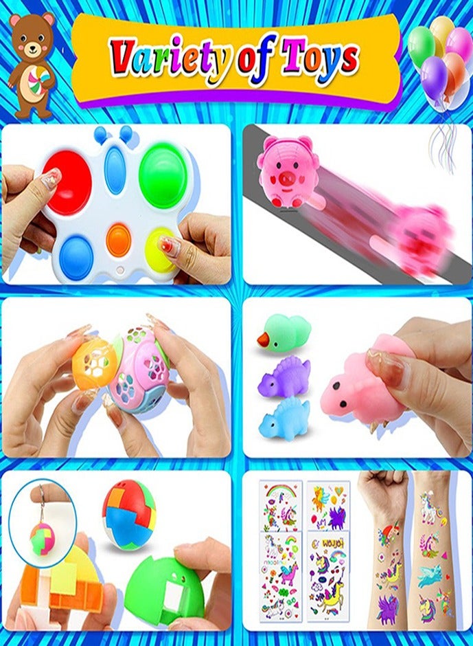 206 children's party gifts, birthday gift toys, stress-relieving sets, sock fillers, treasure box birthday parties, gift bags, carnival prizes, classroom prize treasure box fillers - Image 3