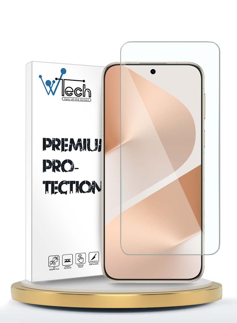 دبليو تيك حوالي Pura 80 5G 2025 سلسلة WTech متميزة حواف منحنية 9H زجاج واقي للشاشة مقسى 2.5D (MSG9CN) - شفاف - Image 1