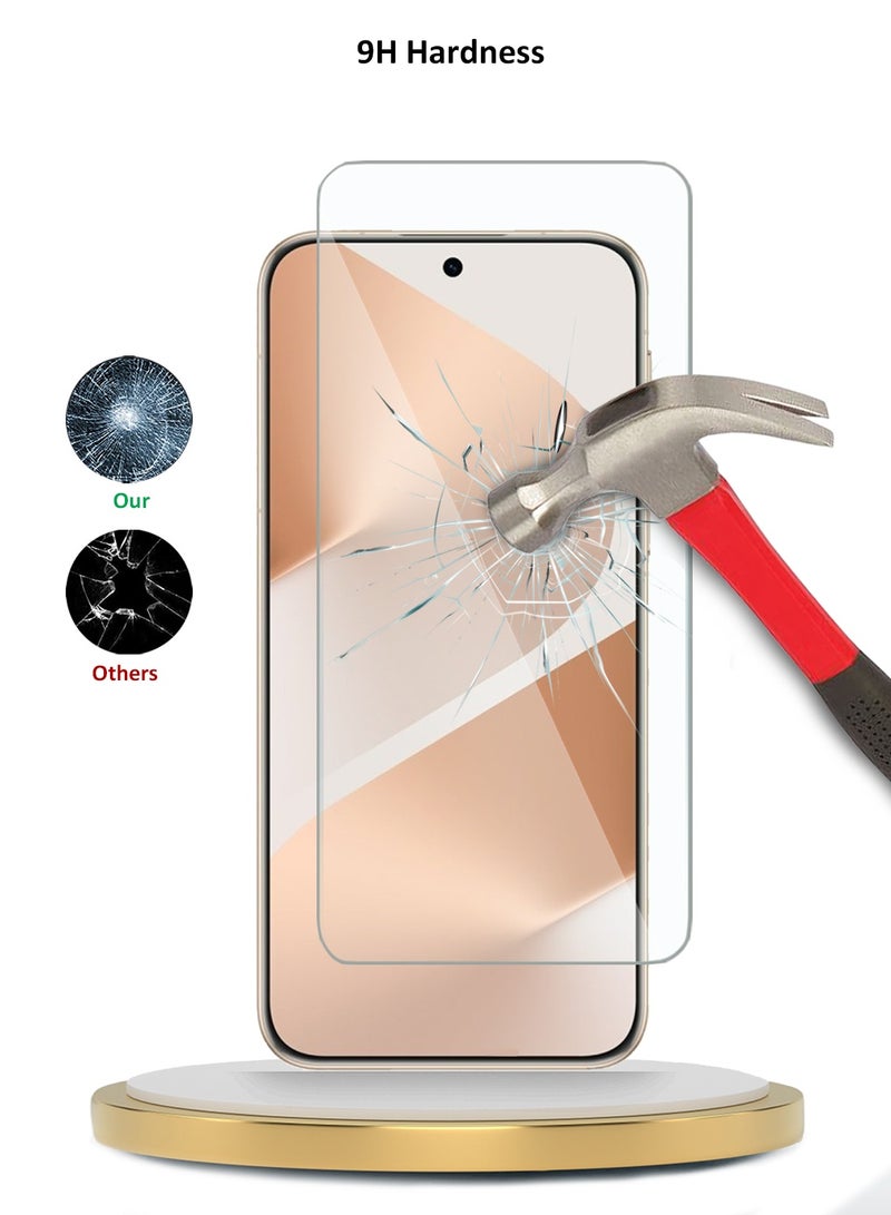 دبليو تيك حوالي Pura 80 5G 2025 سلسلة WTech متميزة حواف منحنية 9H زجاج واقي للشاشة مقسى 2.5D (MSG9CN) - شفاف - Image 3