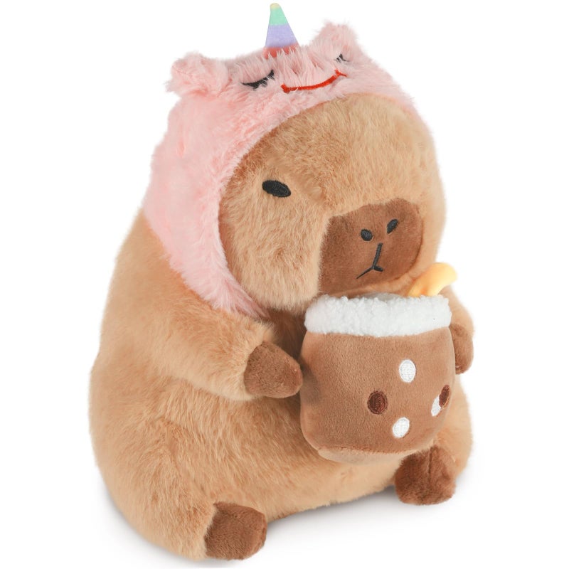 CHDBLOCK Unicorn Capybara Plush Cute Capybara Plush Pillow Kawaii Unicorn Stuffed Aniamls Capybara Plushies Toys Gifts for Kids 11 inch - Image 3