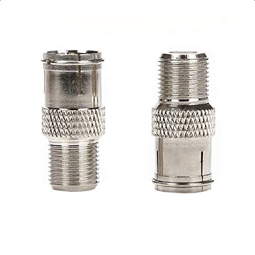 TLS.eagle RG6 Compression F Type Connector Quick Push on Coax Cable Adapter Nickel Plated Pack of 5 - Image 4