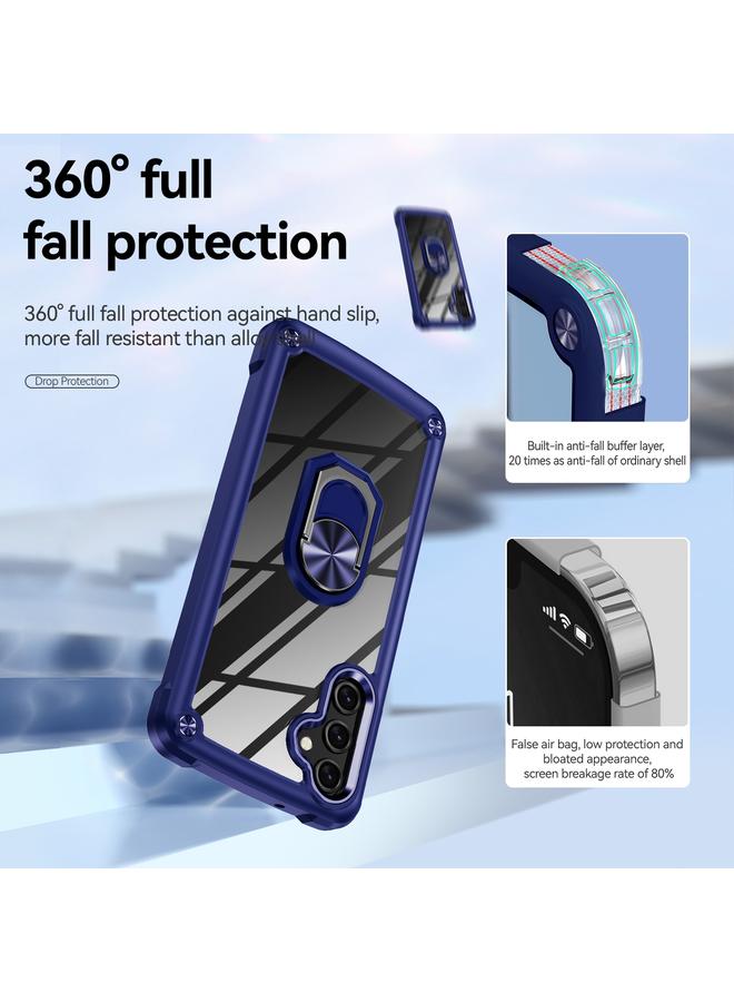 S-TOP Case For Samsung Galaxy A55 5G TPU + PC Lens Protection Phone Case with Ring Holder - Image 4