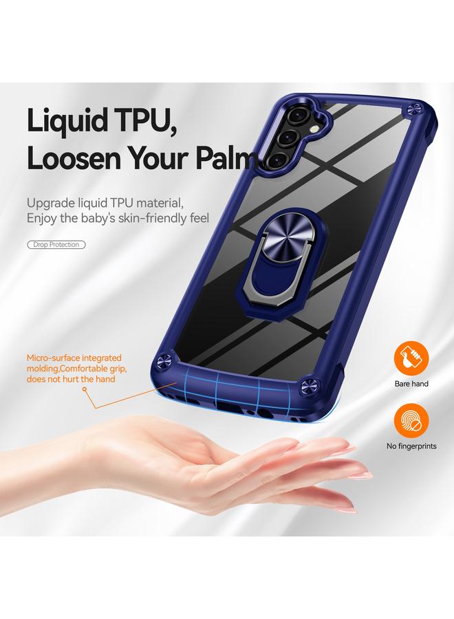 S-TOP Case For Samsung Galaxy A55 5G TPU + PC Lens Protection Phone Case with Ring Holder - Image 2