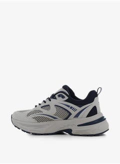 SJ Women's Panelled Lace-Up Low Ankle Sneakers  - Image 5