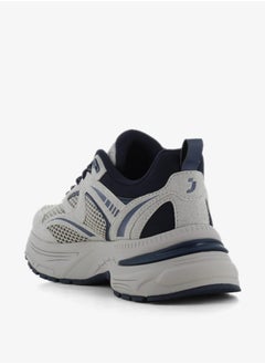SJ Women's Panelled Lace-Up Low Ankle Sneakers  - Image 4