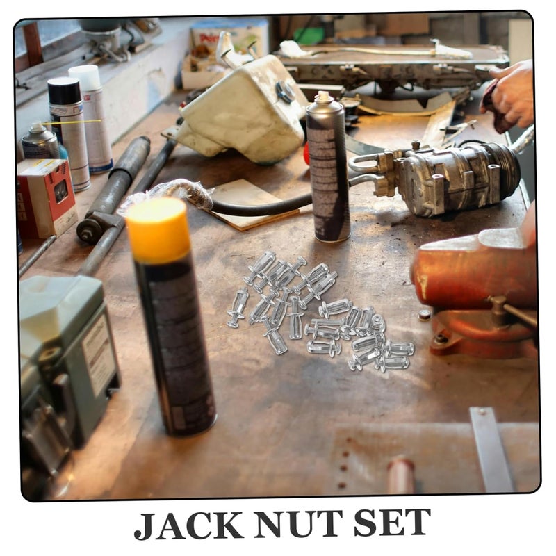 Garneck 1Set Car Screw Assortment with Petal Nuts Jack Nuts for License Plate Fixing Versatile Wear Resistant Strong Load Bearing Capacity for Automotive Repairs DIY Projects - Image 4