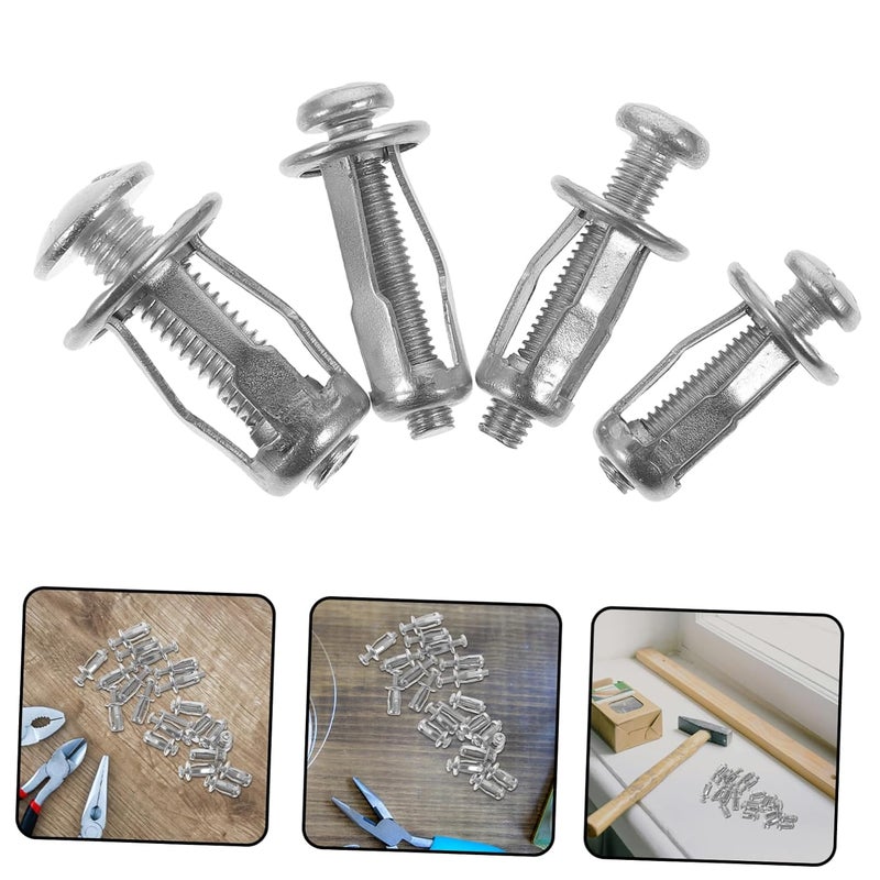 Garneck 1Set Car Screw Assortment with Petal Nuts Jack Nuts for License Plate Fixing Versatile Wear Resistant Strong Load Bearing Capacity for Automotive Repairs DIY Projects - Image 2