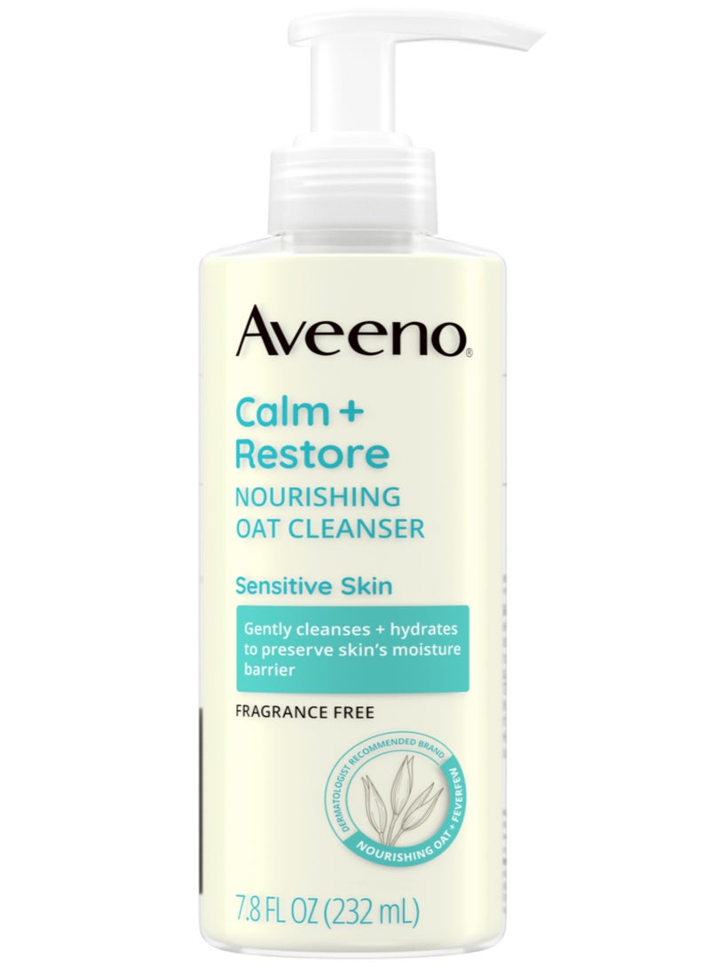 Aveeno Calm + Restore Nourishing Oat Cleanser - 7.8 fl oz - Image 1