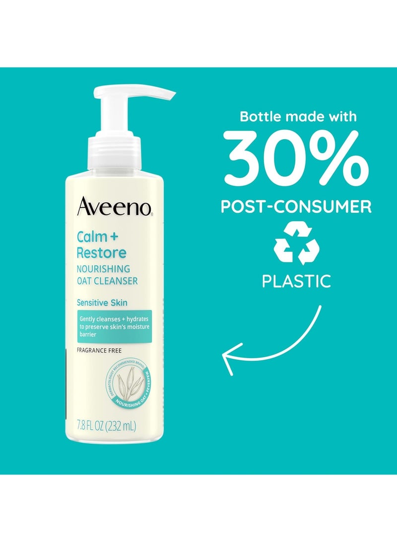 Aveeno Calm + Restore Nourishing Oat Cleanser - 7.8 fl oz - Image 2