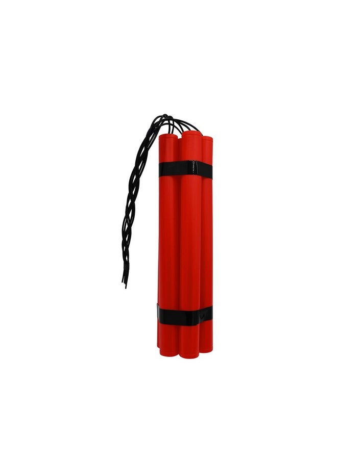 Nicky Bigs Novelties - Adult Fake Red Tnt 6 Stick Bundle Plastic Prank Dynamite Gag Film Prop Gag Gift Joke Pretend Explosive Bomb Pack Red - Image 1