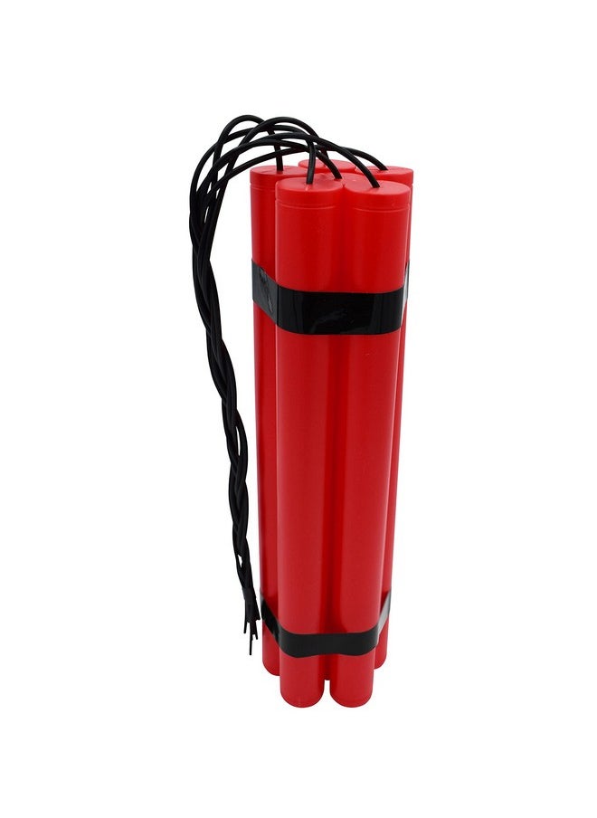 Nicky Bigs Novelties - Adult Fake Red Tnt 6 Stick Bundle Plastic Prank Dynamite Gag Film Prop Gag Gift Joke Pretend Explosive Bomb Pack Red - Image 1