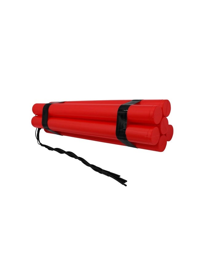 Nicky Bigs Novelties - Adult Fake Red Tnt 6 Stick Bundle Plastic Prank Dynamite Gag Film Prop Gag Gift Joke Pretend Explosive Bomb Pack Red - Image 1