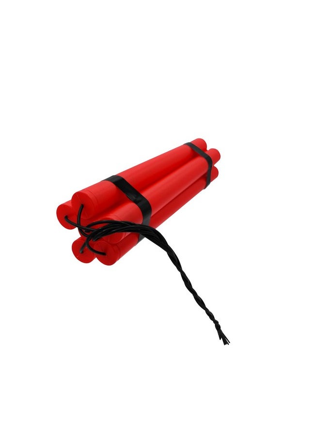 Nicky Bigs Novelties - Adult Fake Red Tnt 6 Stick Bundle Plastic Prank Dynamite Gag Film Prop Gag Gift Joke Pretend Explosive Bomb Pack Red - Image 1