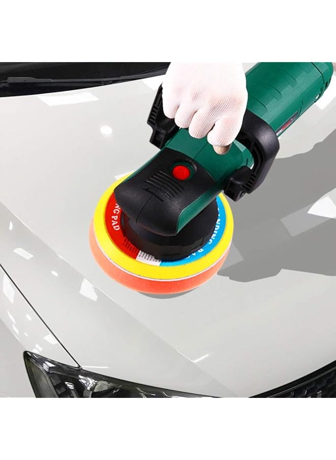 erorex - Dual Action Polisher Kit Random Orbit Car Polisher And Buffers 900W Car Polishing Machines 6 Variable Speeds Orbital Sander Machine Soft Start 150Mm Base Detachable U Handle - Image 1
